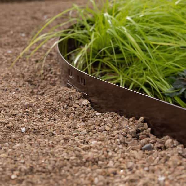 Colmet® 8' Brown Textured Steel Landscape Edging Kit Colmet® 8' Brown Textured Steel Landscape Edging Kit