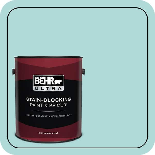 BEHR ULTRA 1 gal. #510C-3 Rivers Edge Flat Exterior Paint & Primer