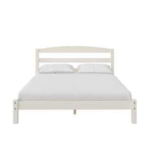 Amayia Wood Platform Bed, Full, 36 in. H x 58 in. W. x 79 in. D White