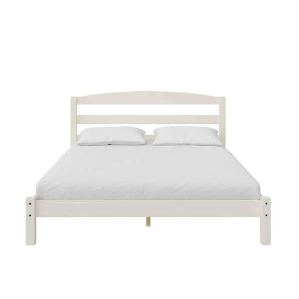 DHP Amayia Wood Platform Bed, Full, 36 in. H x 58 in. W. x 79 in. D White