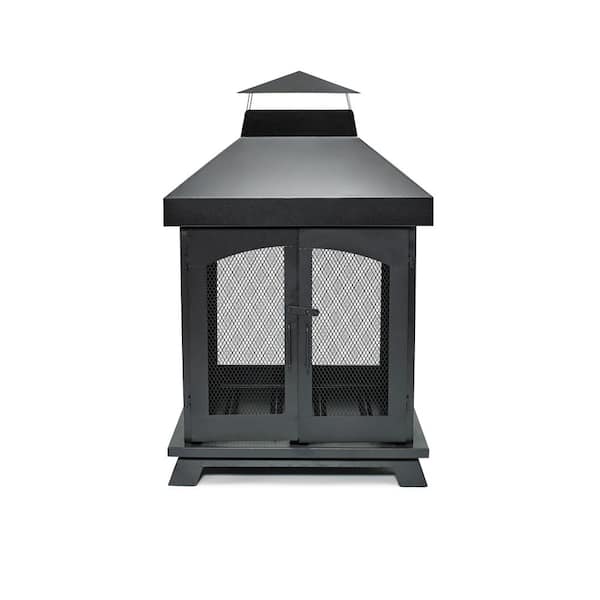 Endless Summer 43 in. Black All Steel Wood Burning Fireplace