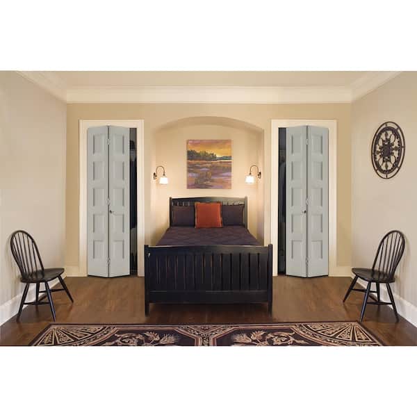 24 in. x 80 in. Conmore Desert Sand Paint Smooth Hollow Core Molded Composite Interior Closet Bi-Fold Door