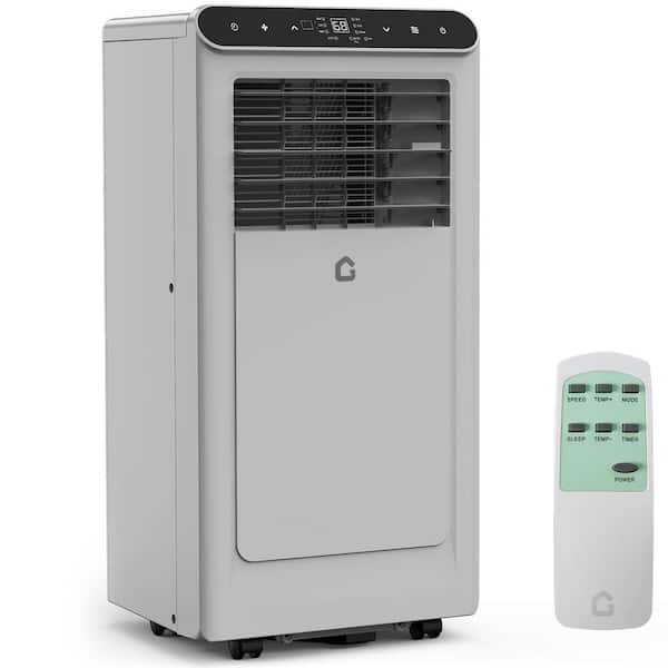 6000 (DOE) BTU 3-In-1 Portable Air Conditioner Cools 450 Sq. Ft. with Dehumidifier, Sleep Mode and Remote in Gray