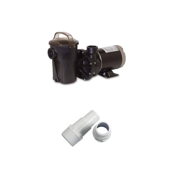 PowerFlo LX 1½ HP Pool Pump with Combo Hose Adapter for Select Skimmers (2 pack)