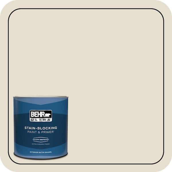 BEHR ULTRA 1 qt. #750C-2 Hazelnut Cream Extra Durable Satin Enamel Interior Paint & Primer
