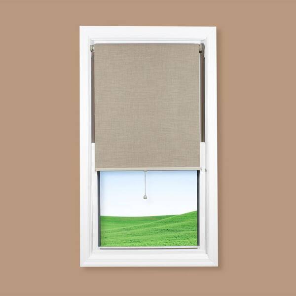 Coolaroo Latte Interior Cordless Shade -31 in. W x 72 in. L-DISCONTINUED