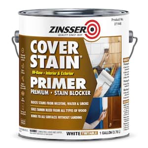 Cover Stain 1 Gallon White Low VOC Classic Oil Based Interior/Exterior Primer and Sealer (2-Pack)
