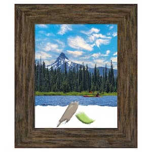 Fencepost Brown Wood Picture Frame Opening Size 16 x 20 in.
