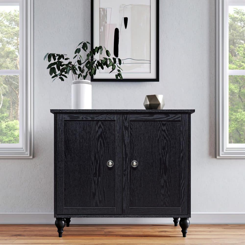 Sango Wellington Black 2 Door Cabinet 7244BK581ACS54 - The Home Depot