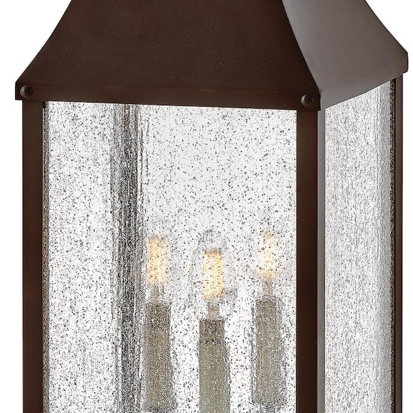 HINKLEY - Beacon Hill 1-Light Blackened Copper Hardwired Outdoor Wall Lantern Sconce