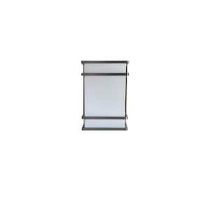 3CCT LED Square 10 in. 1-Light Brushed Nickel Dimmable Wall Sconce