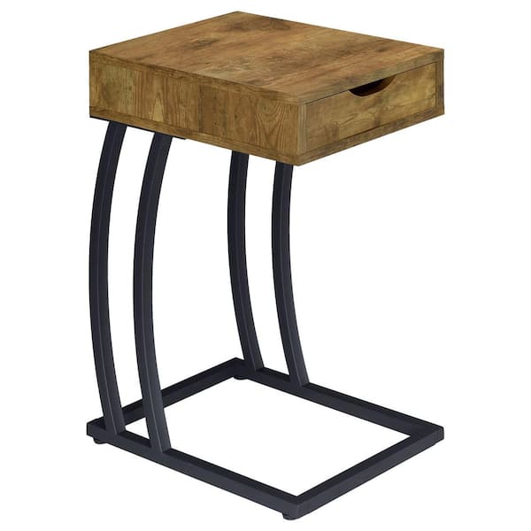 Coaster Storage Drawer Table Antique Nutmeg