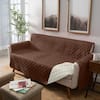 Home Details 75 in. x 110 in. Double Side Sofa Furniture Protector Cover  1682-CHOC-TAUPE - The Home Depot