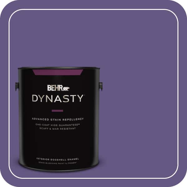 BEHR DYNASTY 1 gal. #640B-7 Berry Jam Eggshell Enamel Interior Stain-Blocking Paint & Primer