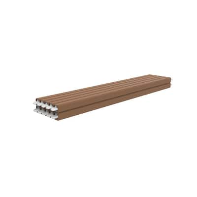Transform Resalite Square Level Balusters in Caramel with Baluster Connectors for 36 in. Rail Height (10-Pieces/Pack)