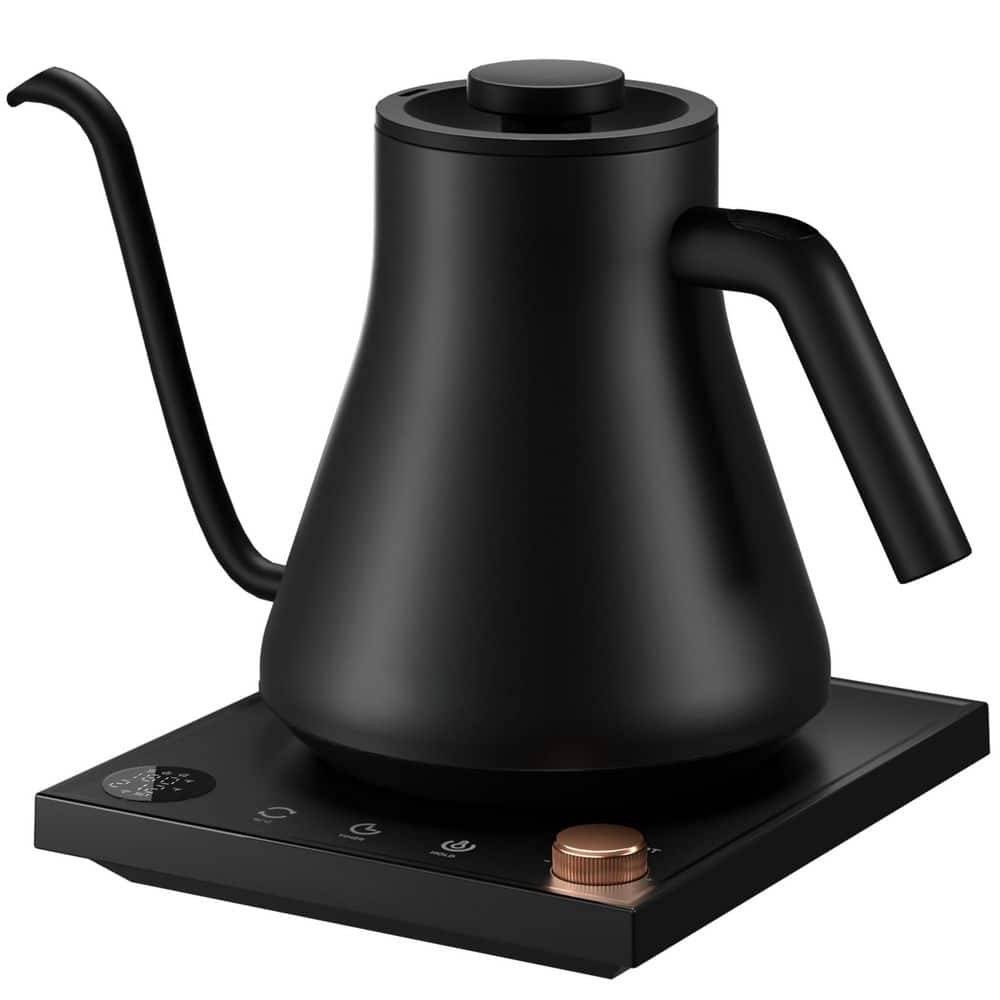 Black Stainless Steel 30 oz. 1200 W Gooseneck Electric Kettles Quick Heating, Pour Over Coffee Brew Tea Boil Hot Water price history on PriceWatchPro