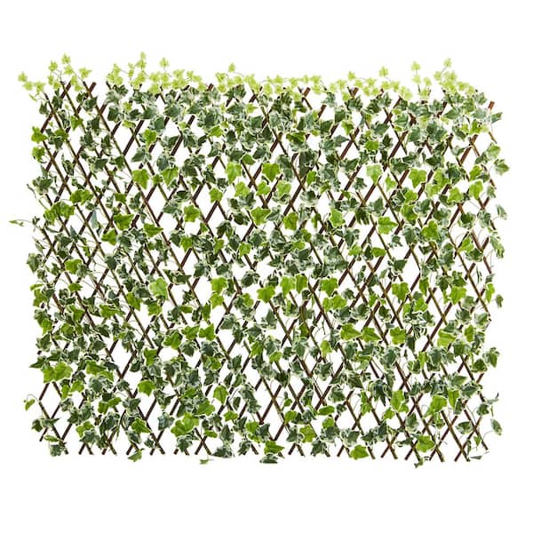 Nearly Natural Indoor/Outdoor 39 in. Artificial English Ivy Expandable Fence UV Resistant & Waterproof
