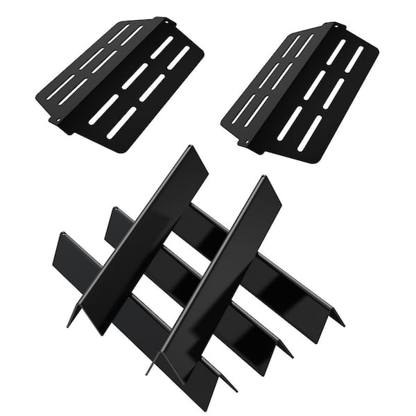 Porcelain-Enameled Flavorizer Bars and Heat Deflectors Replacement for Weber Genesis 300 Series(7-Pack)