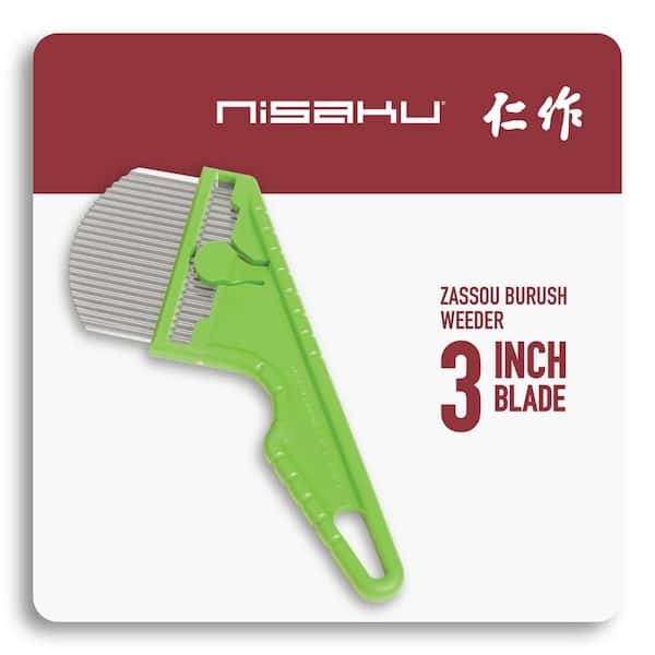 Nisaku 3 In Blade Stainless Steel Rounded Weeder Njp2510 The Home Depot