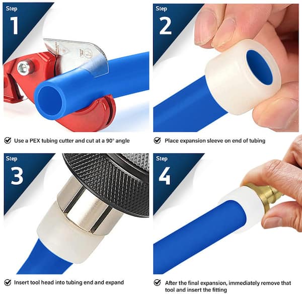 Elbow 3/4 In End B Diameter Compression Fittings 10 Pcs XFITTING 3/4" PEX-A Elbow Fittings - Poly Alloy Expansion Plumbing Connectors PEX Elbow Fittings