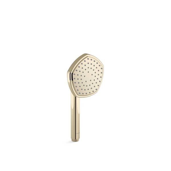 Kohler Occasion 1 Spray Patterns Wall Mount Handheld Shower Head 175 Gpm In Vibrant French Gold 7545