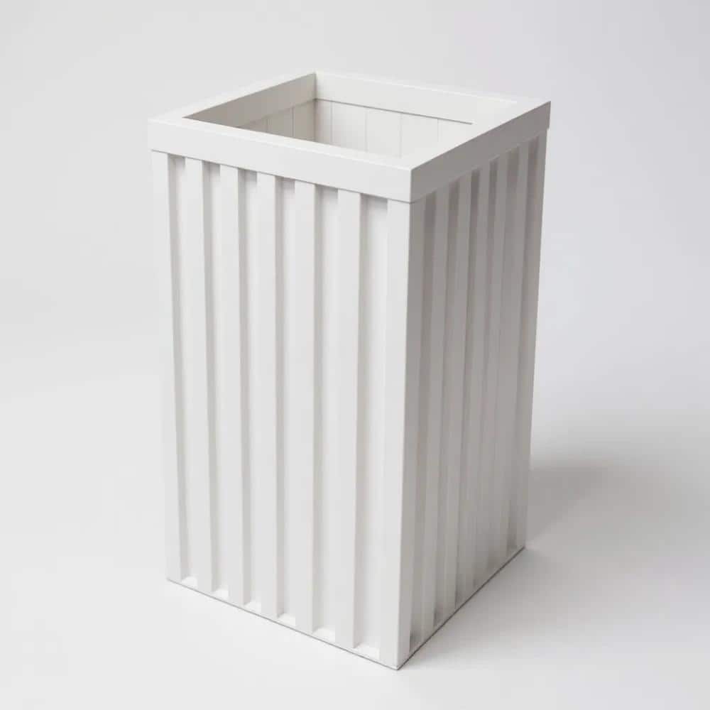8 in  White Aluminium Outdoor Square Grove Column Planter price history on PriceWatchPro