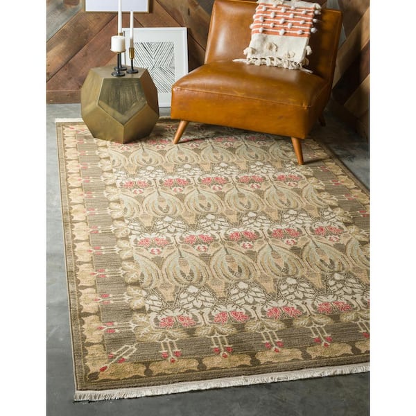 Edinburgh Carnation Brown 5' 0 x 8' 0 Area Rug