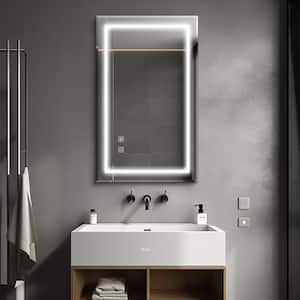 24 in. W x 39 in. H Rectangular Frameless LED Light Wall Bathroom Vanity Mirror