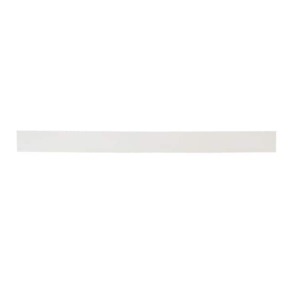 Unbranded Timeless Home 48 in. W Engineered Stone Vanity Backsplash in Ivory White