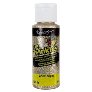 2 oz. Craft Twinkles Champagne Glitter Paint