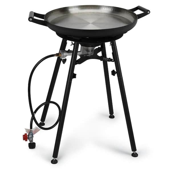 onlyfire Portable Cooking System Propane Cooker Grill in Black with 21 in. Wok, Outdoor Camping Backyard Picnic Stove Stand BBQ