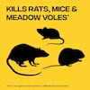 4LB Rodent Pest Killer - Weather-Resistant, Powerful Formula Eliminates Rats, Mice, and Meadow Voles