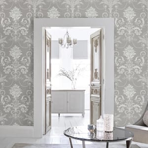 Josette Steel Unpasted Removable Wallpaper