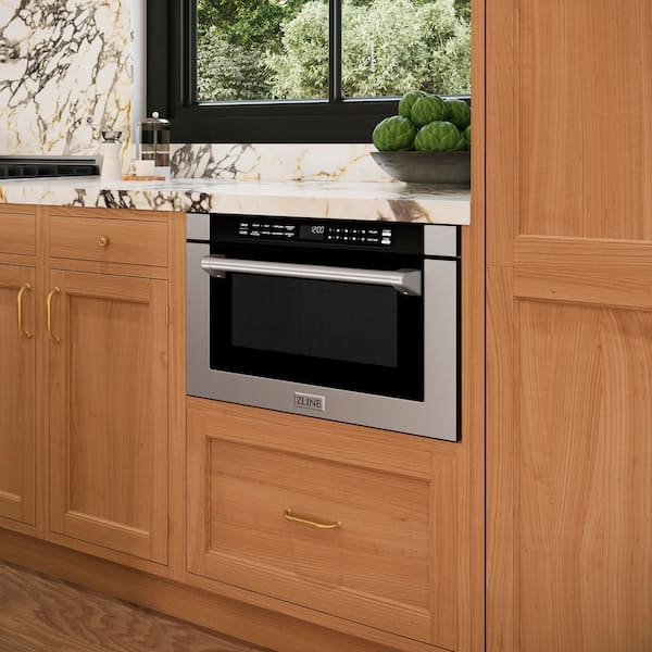 ZLINE Kitchen and Bath 24 in. 1000-Watt Built-In Microwave Drawer