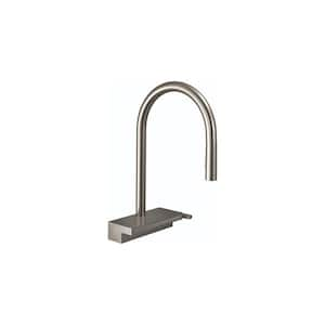 Aquno Select Single-Handle Pull-Down Sprayer Kitchen Faucet with QuickClean in Steel Optic