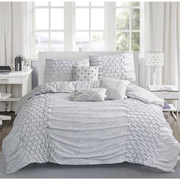Brown & Grey Carnival 6-Piece Silver King Comforter Set