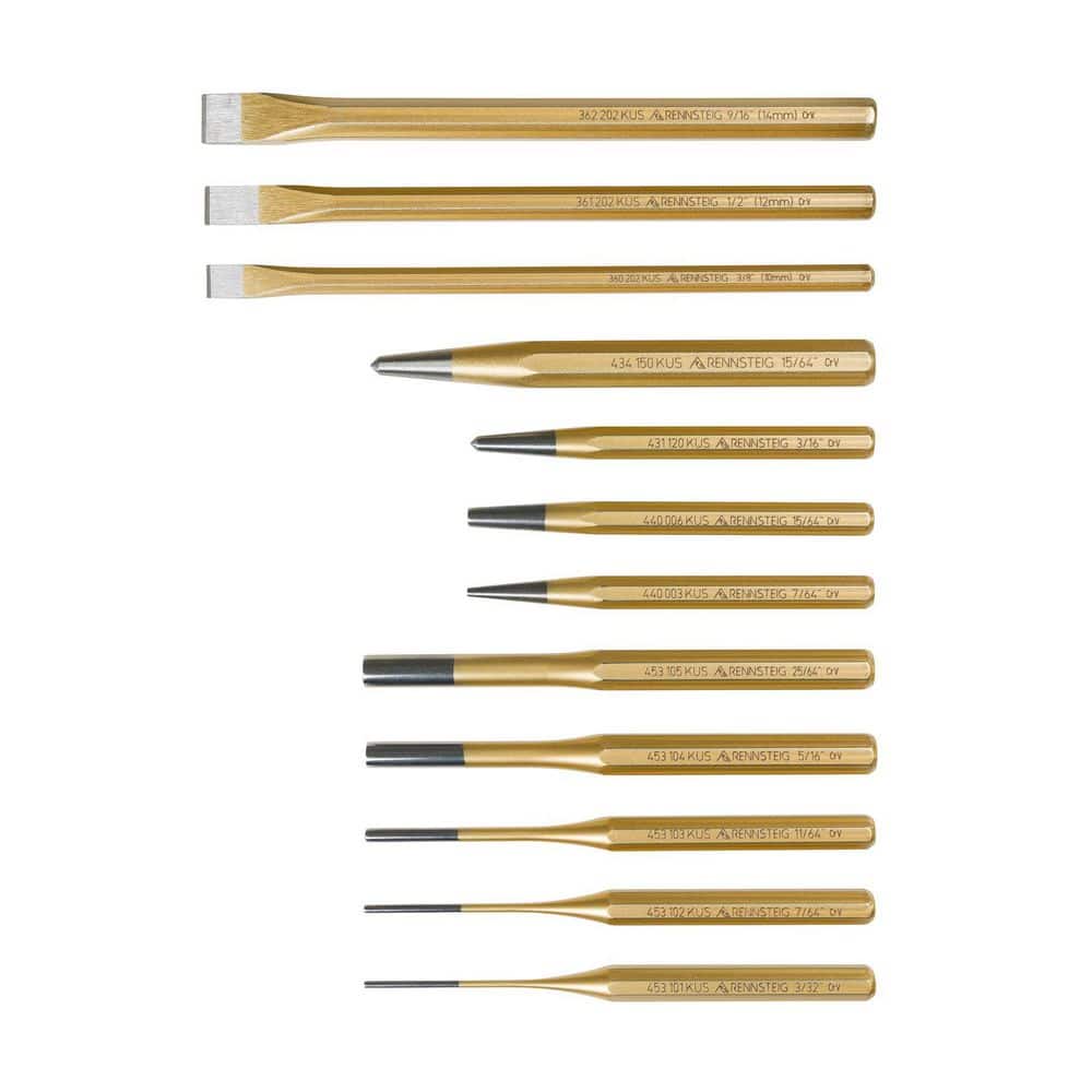 Rennsteig 12-Piece Punch and Chisel Set 9R 400 012 - The Home Depot