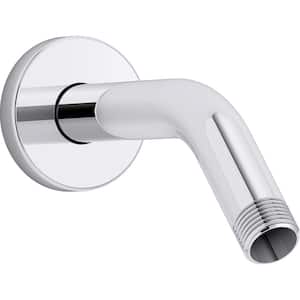Statement Shower Arm and Flange in Polished Chrome