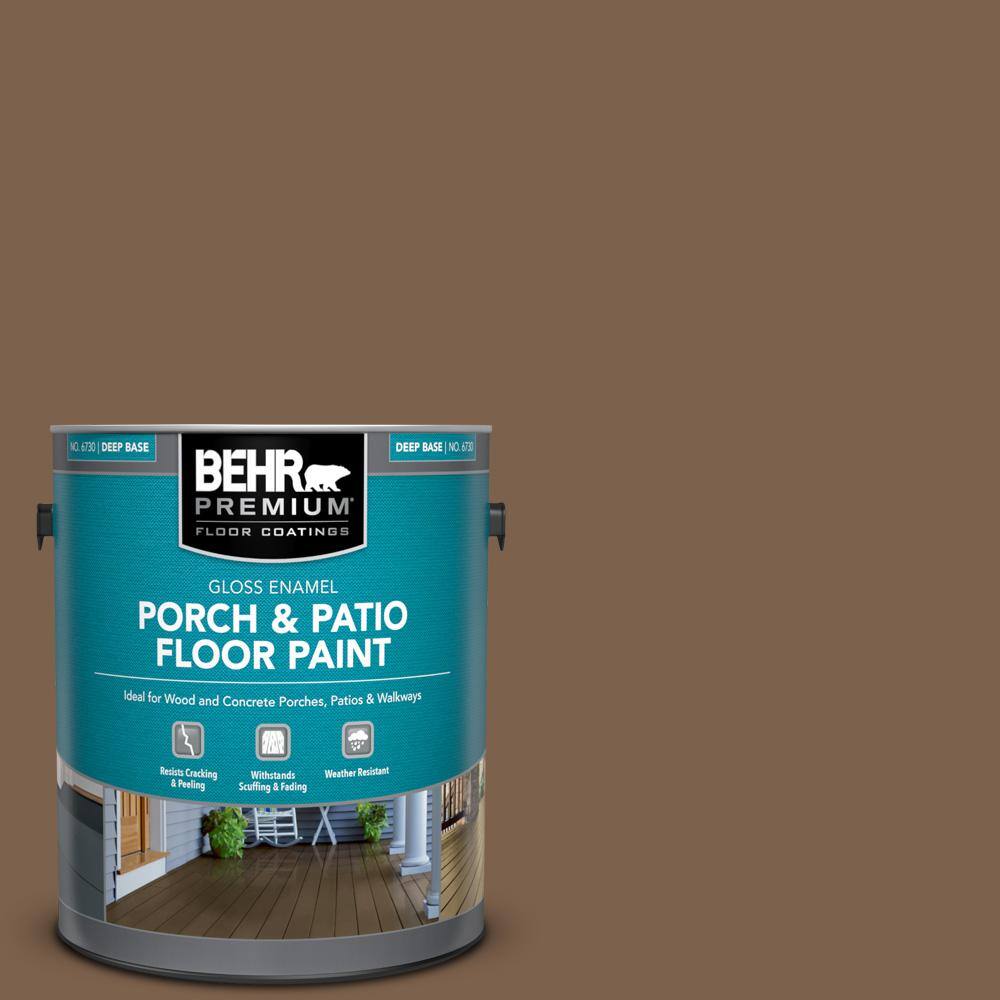 1 gal. Home Decorators Collection #HDC-CL-13 Sassafras Tea Gloss Enamel Interior/Exterior Porch and Patio Floor Paint price history on PriceWatchPro