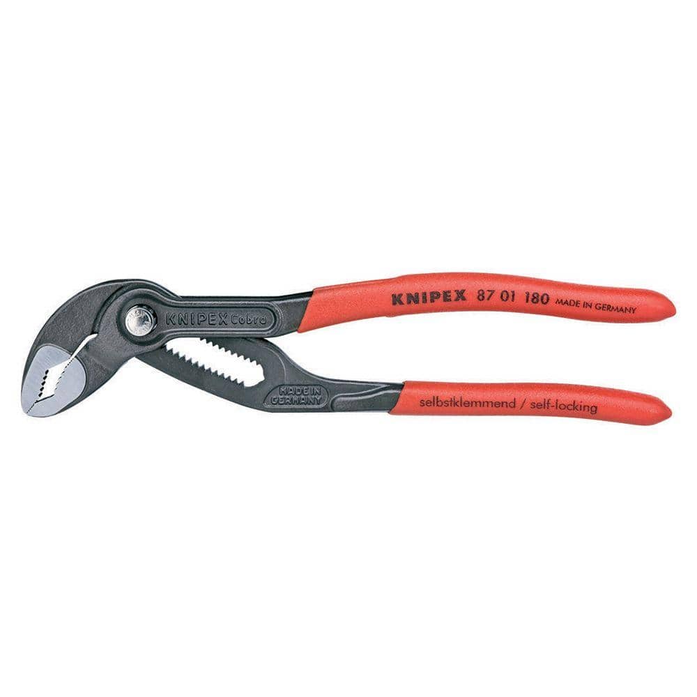 KNIPEX Cobra Series 7-1/4 in. Box Joint Pliers with Pinch Guard 87
