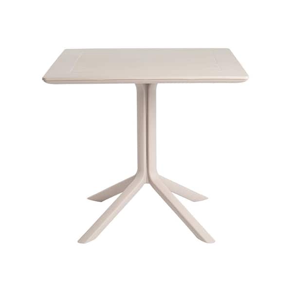 Lagoon Venice Taupe Square Resin Outdoor Dining Table