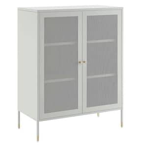 Covelo Light Gray 32 in. Accent Storage Cabinet