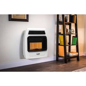 18,000 BTU Vent Free Infrared Natural Gas Thermostatic Wall Heater