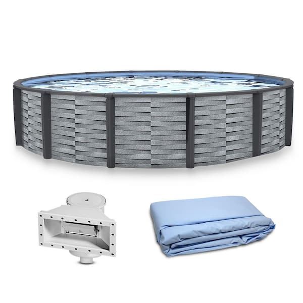 Affinity 27 ft. Round 52 in. Deep Hard Sided Steel Wall Above Ground Pool Pool and Liner Only
