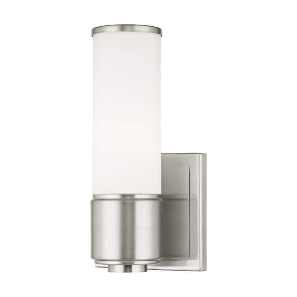 Livex Lighting Weston 1 Light Brushed Nickel ADA Wall Sconce/ Bath Vanity