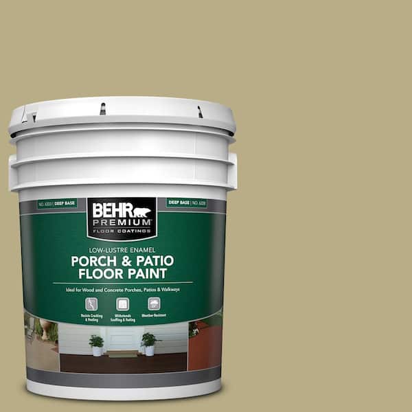 BEHR PREMIUM 5 gal. #S330-4 Fennel Seed Low-Lustre Enamel Interior/Exterior Porch and Patio Floor Paint