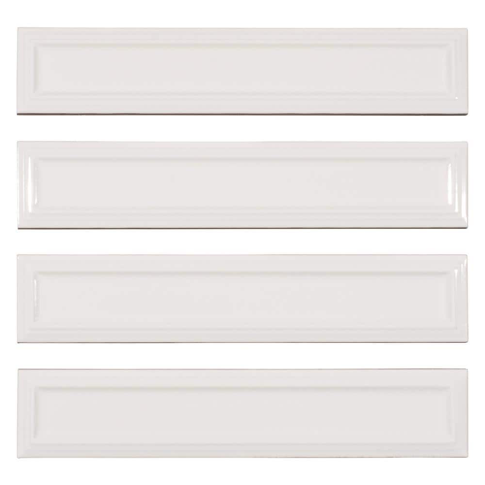 Concerto-Posmer Capella 2 in. x 10 in. Glossy Ceramic Subway Wall Tile (8.2