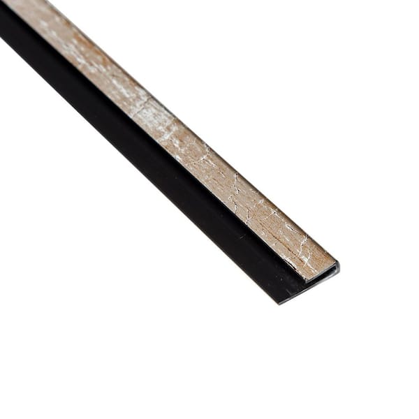 Vintage Metal 18 in. PVC J Trim Backsplash Accessory