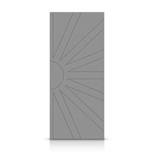 24 in. x 84 in. Hollow Core Light Gray Stained Composite MDF Interior Door Slab