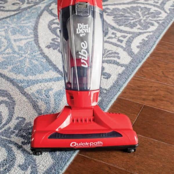 Dirt Devil Vibe 3 in 1 Corded Bagless Stick Vacuum 240 W Motor Bagless 10  Cleaning Width 15 ft Cable Length AC Supply 2 A Red - Office Depot